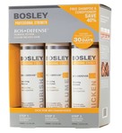 Bosley (Бослей) Система желтая для нормальных/тонких окрашенных волос (Воs Defense Starter Pack for Fine Color-Treated Hair) (шампунь,кондиционер,уход), 150 млх2+100 мл