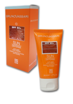 Bruno Vassari (Бруно Вассари) Солнцезащитный крем (Sun Defense | Anti-Age Sun Cream SPF 50+), 50 мл
