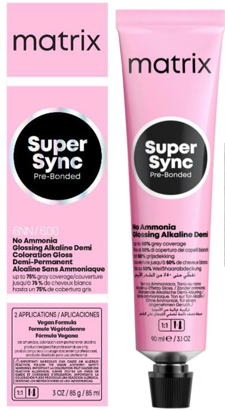 Matrix (Матрикс) Краска для волос безаммиачная Super Sync Pre-Bonded, 90 мл.