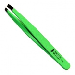 Mertz (Мерц) Пинцет диагональный с прорезиненной ручкой  9,5 см, 1 шт.