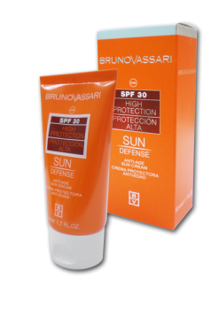 Bruno Vassari (Бруно Вассари) Солнцезащитный крем (Sun Defense | Anti-Age Sun Cream SPF30), 50 мл