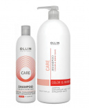 Ollin (Олин) Шампунь, сохраняющий цвет и блеск окрашенных волос (Care Color&Shine Save Shampoo), 250/1000 мл.