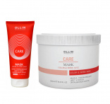 Ollin (Олин) Маска, сохраняющая цвет и блеск окрашенных волос (Care Color&Shine Save Mask), 200/500 мл.