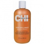 Chi (Чи) Глубокий блеск Увлажняющий крем для волос и кожи головы (Deep Brilliance Soothe and Protect), 350 мл 