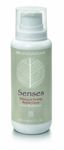 Bruno Vassari (Бруно Вассари) Релаксирующий крем на основе экстракта баобаба для тела (Senses | Relaxing & firming baobab cream), 200 мл