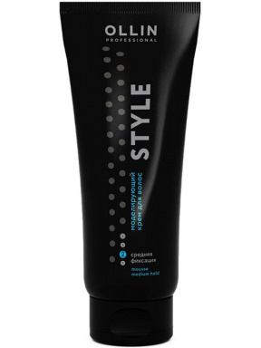 Ollin (Олин) Моделирующий крем для волос средней фиксации (Style Medium Fixation Hair Styling Cream), 200 мл.