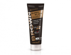 TannyMax (ТанниМакс) Крем ускоритель для загара с бронзатором slimming и tingle эффект (Super Black Very Dark HOT), 125 мл. 