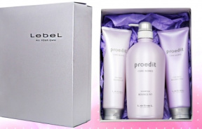 Lebel (Лейбл) Подарочный Набор для мягких/для восстановления сухих волос (Proedit Bounce Fit), 700+250+250 мл.