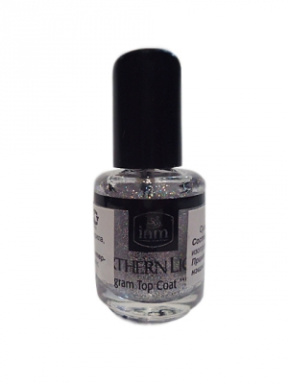 INM (ИНМ) Голографическое покрытие для ногтей NLS3.5 -Серебро 3.5 мл