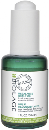 Matrix (Матрикс) Масло для кожи головы с экстрактами масел кедрового ореха, фенхеля, мяты перечной и лемонграсса (R.A.W. Rebalance Scalp Oil), 30 мл.