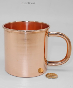 OLDCLEVER Медная кружка (с бортиком), 300 мл