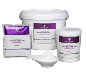 Algomask (Альгомаск) Маска для кожи вокруг глаз с рисовым белком и косточкой абрикоса (Eye contour peel off mask), 25/200/1000 г.