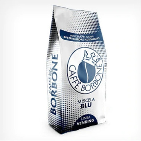 Borbone Coffee Зерновой кофе Бурбон (средняя обжарка) Blue Blend Vending Miscela Blue, 1 кг