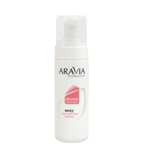 Aravia (Аравия) Мусс после депиляции с экстрактом хлопка (Mousse), 160 мл.