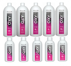 Ollin (Олин) Окисляющая эмульсия 1,5%, 3%, 6%, 9%, 12% (Oxy Oxidizing Emulsion), 90/1000 мл.
