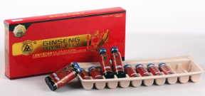 Эликсир с женьшенем и маточным молочком (REN SHEN FENG WANG JIANG KOU FU YE), 10 фл. по 10 мл.