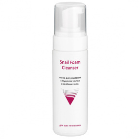 Aravia (Аравия) Пенка для умывания с муцином улитки и зелёным чаем (Snail Foam Cleanser), 160 мл.