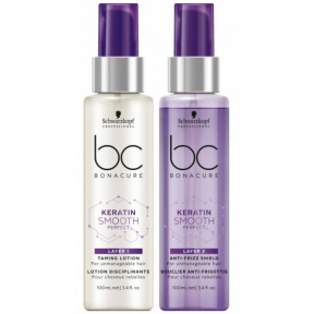 Schwarzkopf (Шварцкопф) Двухступенчатый несмываемый уход (BC Keratin Smooth Perfect), 2х100 мл.