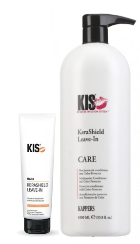 Kis (Кис) Высококонцентрированный несмываемый лосьон-керапротектор для поврежденных волос (Kerashiedl Leave-In), 150/1000 мл.