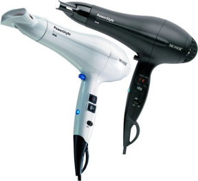 BaByliss (Бэбилисс) Профессиональный фен (Moser PowerStyle Ionic 2000W), Чёрный/Белый