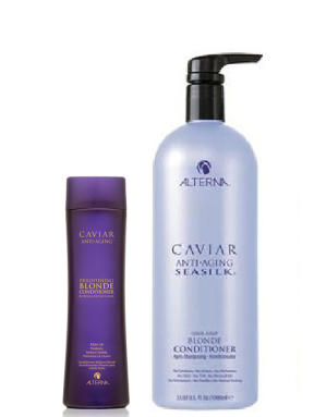 Alterna (Альтерна) Кондиционер с морским шелком для светлых волос (Caviar Anti-Aging | Seasilk blonde conditioner), 250/1000 мл.