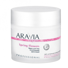 Aravia (Аравия) Крем для тела питательный цветочный (Organic Spring Flowers), 300 мл.