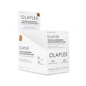 Olaplex (Олаплекс)  Профессиональный тест-набор Система Olaplex: No.1 Bond Multiplier 4 мл + No.2 Bond Perfector 15 мл, 25 шт