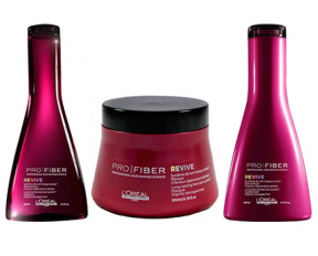 Loreal (Лореаль) Набор для поврежденных волос Pro Fiber Revive, 200+200+250 мл.