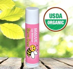 Sierra Bees (Сиерра Биз) Бальзам для губ оттеночный сиреневый, органик, 4 г.