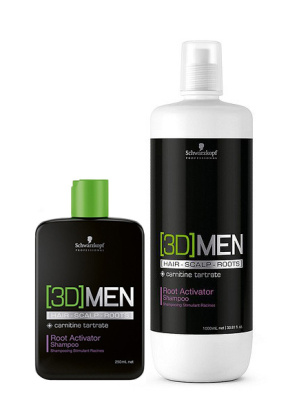 Schwarzkopf (Шварцкопф) Шампунь активатор роста волос – очищение (3D Men), 250/1000 мл.