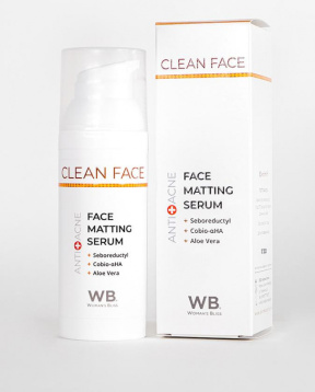 Woman's Bliss (Вуманз Блисс) Сыворотка матирующая анти-акне (Clean Face), 50 мл.