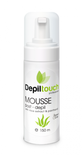 Depiltouch (Депилтач) Ухаживающий мусс после депиляции с экстрактом алоэ и пантенолом, 150 мл.