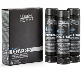 Loreal (Лореаль) Тонирующий гель Кавер 5 (Homme Cover 5), 3х50 мл