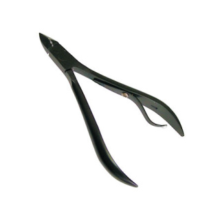 Mertz (Мерц) Кусачки для ногтей 7 мм, черные матированные, 1 шт.