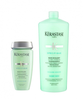 Kerastase (Керастаз) Шампунь-Ванна для жирной кожи головы Дивалент (Divalent), 250/1000 мл.