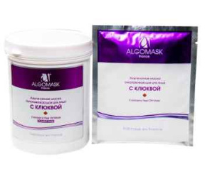 Algomask (Альгомаск) Маска для лица омолаживающая с экстрактом клюквы (Cranberry Peel Off Mask), 25/200/1000 г.