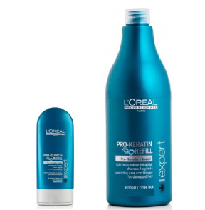 Loreal (Лореаль) Про-Кератин Рефил Смываемый уход (Pro-Keratin Refill Conditioner), 150/750 мл