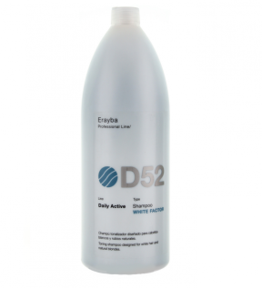 Erayba (Эрайба) Тонирующий шампунь для холодных блонд-оттенков (White Factor Shampoo), 1500 мл.