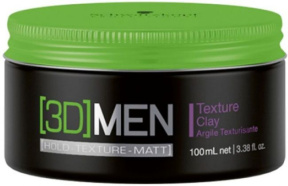 Schwarzkopf (Шварцкопф) Текстурирующая глина (3D Men), 100 мл.