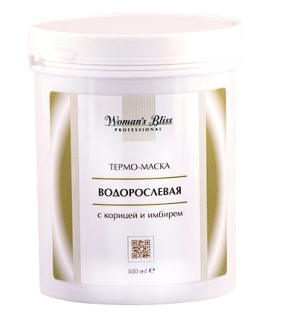 Woman's Bliss (Вуманз Блисс) Водорослевая термо-маска с корицей и имбирем (Seaweed Therapy), 500 мл 