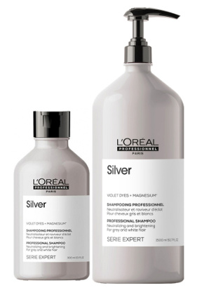 Loreal (Лореаль) Шампунь для седых волос (Silver Shampoo), 300/1500 мл.