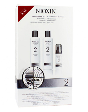 Nioxin (Ниоксин) Набор: шампунь, кондиционер, маска (Система 2), 300+300+100 мл.