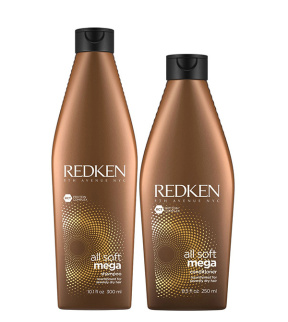 Redken (Редкен) Набор Мгновенное увлажнение Олл Софт Мега (All Soft Mega), 300+250 мл.