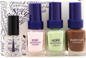 Christina Fitzgerald (Кристина Фитцжеральд) Набор лаков в ассортименте (Colour Nail Polish + Bond Nail Polish Set), 12+12+12+9 мл.