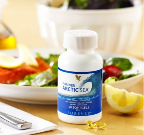 FLP (ФЛП) Форевер Арктическое Море Омега-3 | Натуральный Рыбий Жир (Forever Living Products Arctic Sea), 120 к.