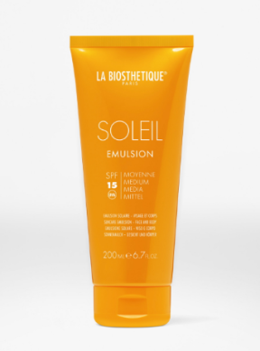 La Biosthetique (Ла Биостетик) Водостойкое солнцезащитное молочко с высокоэффективной системой фильтров (Emulsion SPF 15 Corps), 200 мл.
