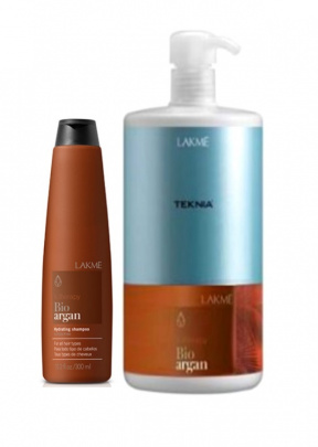 Lakme (Лакме) Аргановый увлажняющий шампунь (Bio-Argan Hydrating Shampoo), 300/1000 мл.