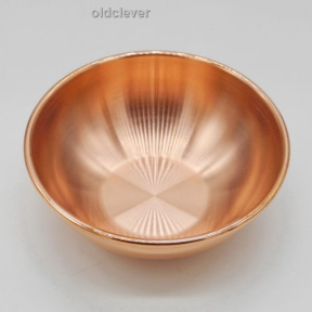 OLDCLEVER Пиала медная Д 9,5 см с бортиком