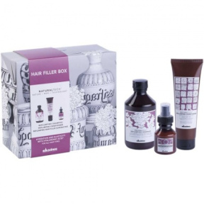 Davines (Давинес) Набор Replumping Hair Filler Box (шампунь, кондиционер, сыворотка 50 мл)